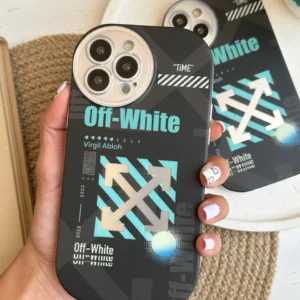 قاب Off-White لنز رینگی مشکی (کدC1321)