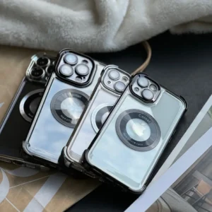 قاب ایربگ دار Magsafe با گلس لنز (کدC1603)