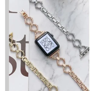بند اپل واچ فلزی طرح رینگی Gucci design (کدw5010)