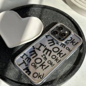 قاب I’m OK نقره ای (کدC1413)