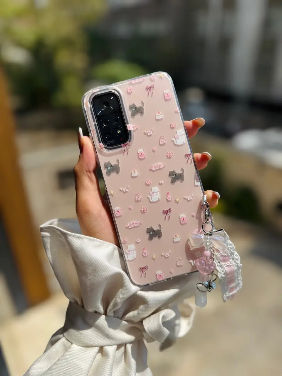 قاب Cat & Candy اندرویدی با آویز (کدC2047) - Image 2