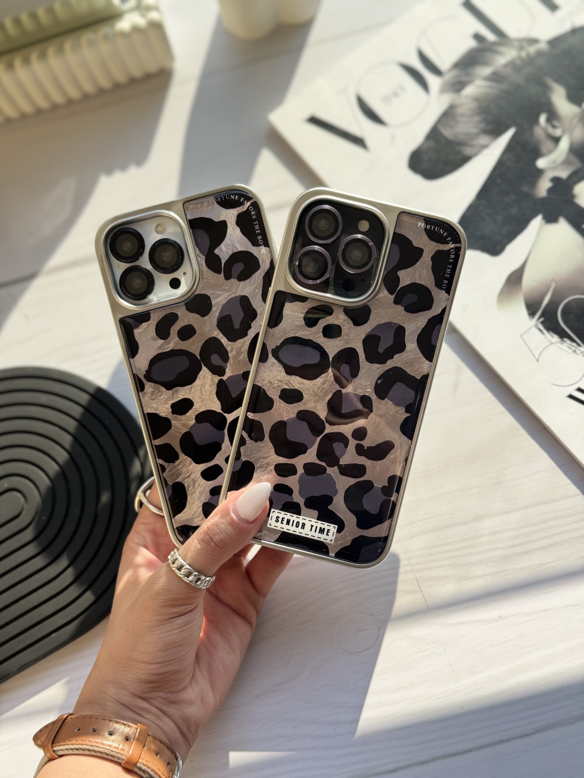قاب Senior Time پلنگی آیفون (کدC1945) - Image 4