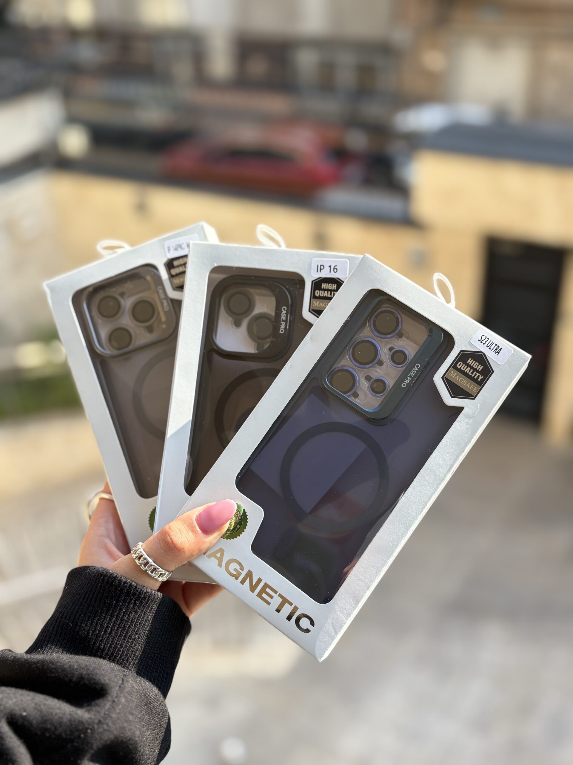 قاب Matte CasePro Lens with MagSafe استند شو با لنز رینگی (کدC1608) - Image 12