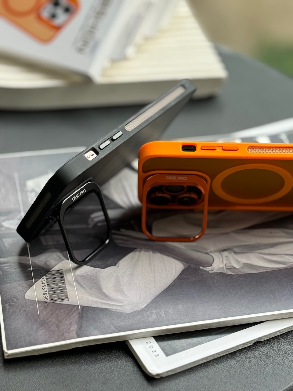 قاب Matte CasePro Lens with MagSafe استند شو با لنز رینگی (کدC1608) - Image 10