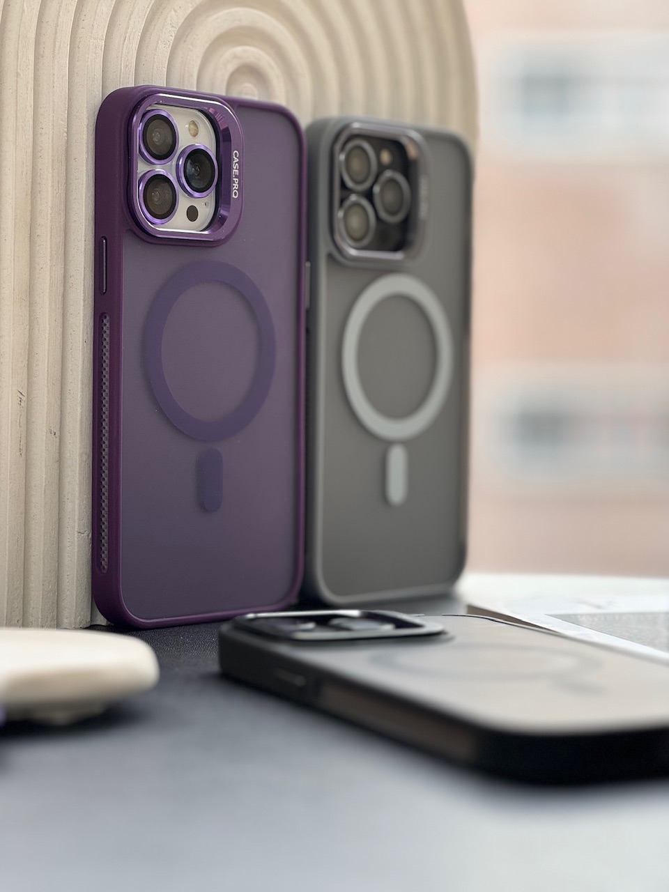 قاب Matte CasePro Lens with MagSafe استند شو با لنز رینگی (کدC1608) - Image 8