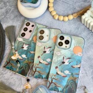 قاب رقص دُرنا همراه با آویز آیفون ، سامسونگ ، شیائومی (کدC2033)