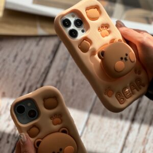 قاب Bear سیلیکونی استند شو آیفون ، سامسونگ ، شیائومی (کدC1519)