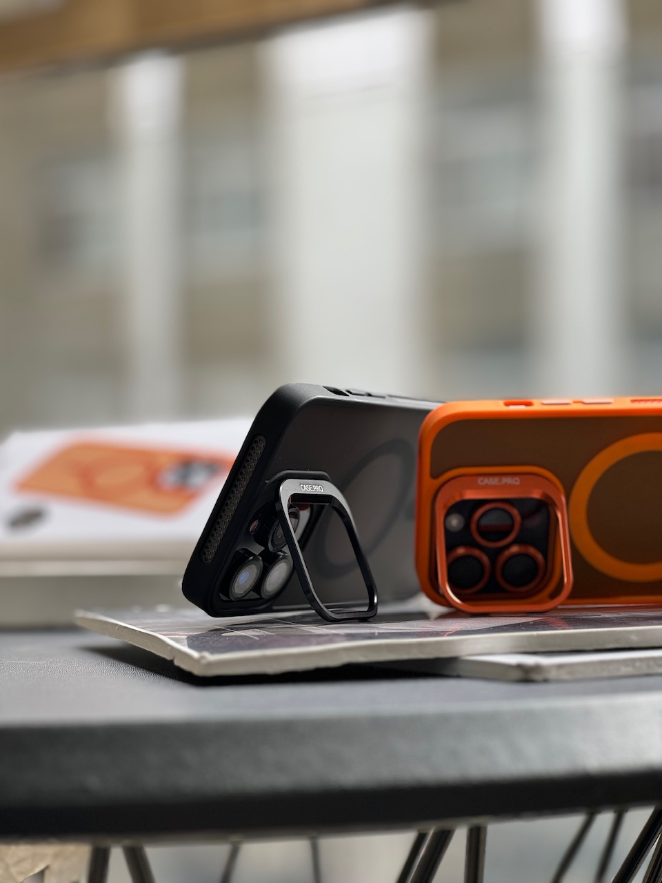 قاب Matte CasePro Lens with MagSafe استند شو با لنز رینگی (کدC1608) - Image 14