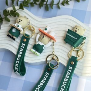 جاکلیدی سیلیکونی خرس استارباکس (کدa0164)