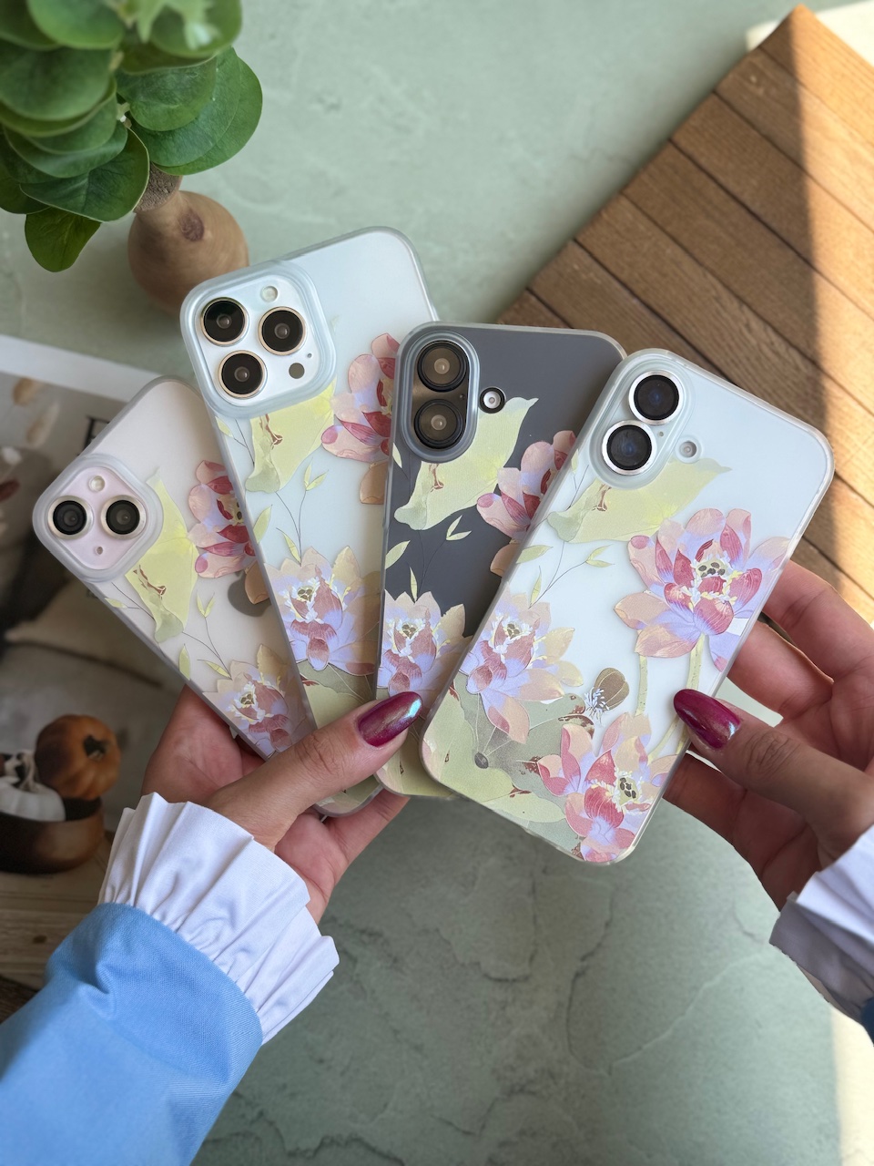 قاب Lotus flowers گل نیلوفر (کدC2053) - Image 5