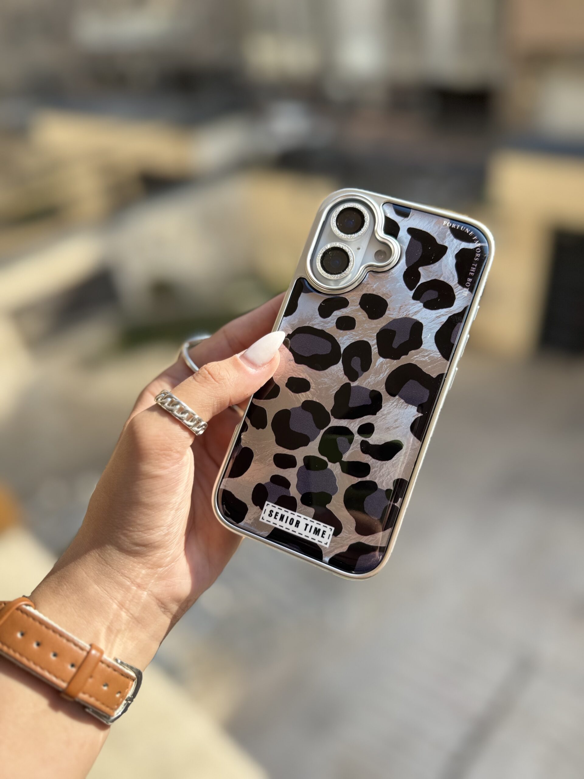 قاب Senior Time پلنگی آیفون (کدC1945) - Image 3