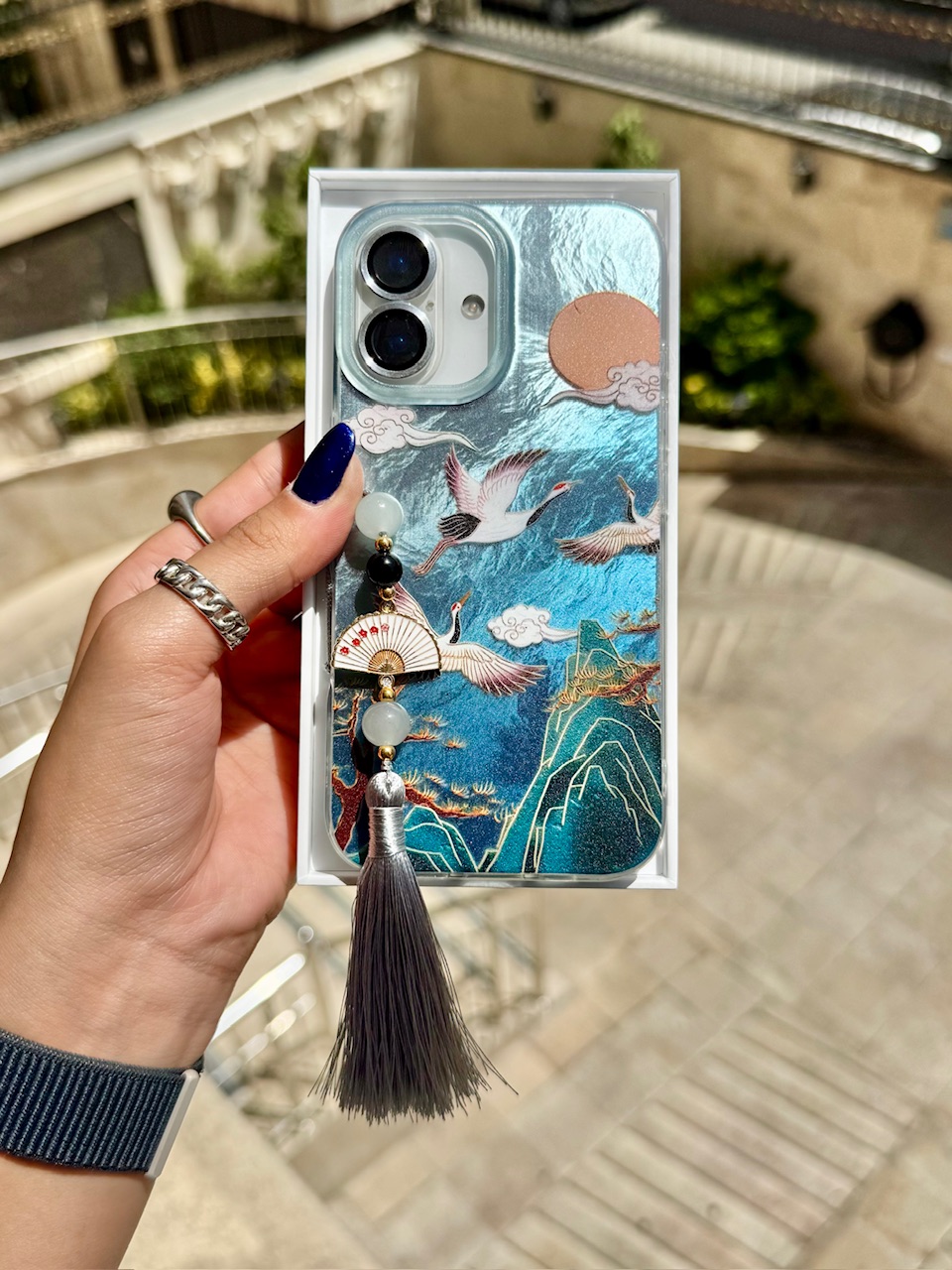 قاب رقص دُرنا همراه با آویز آیفون ، سامسونگ ، شیائومی (کدC2033) - Image 6