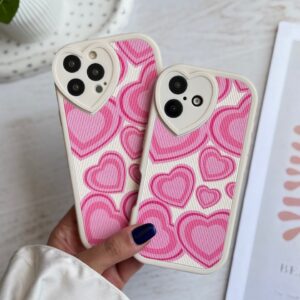 قاب قلب صورتی کبریتی (کدC2036)