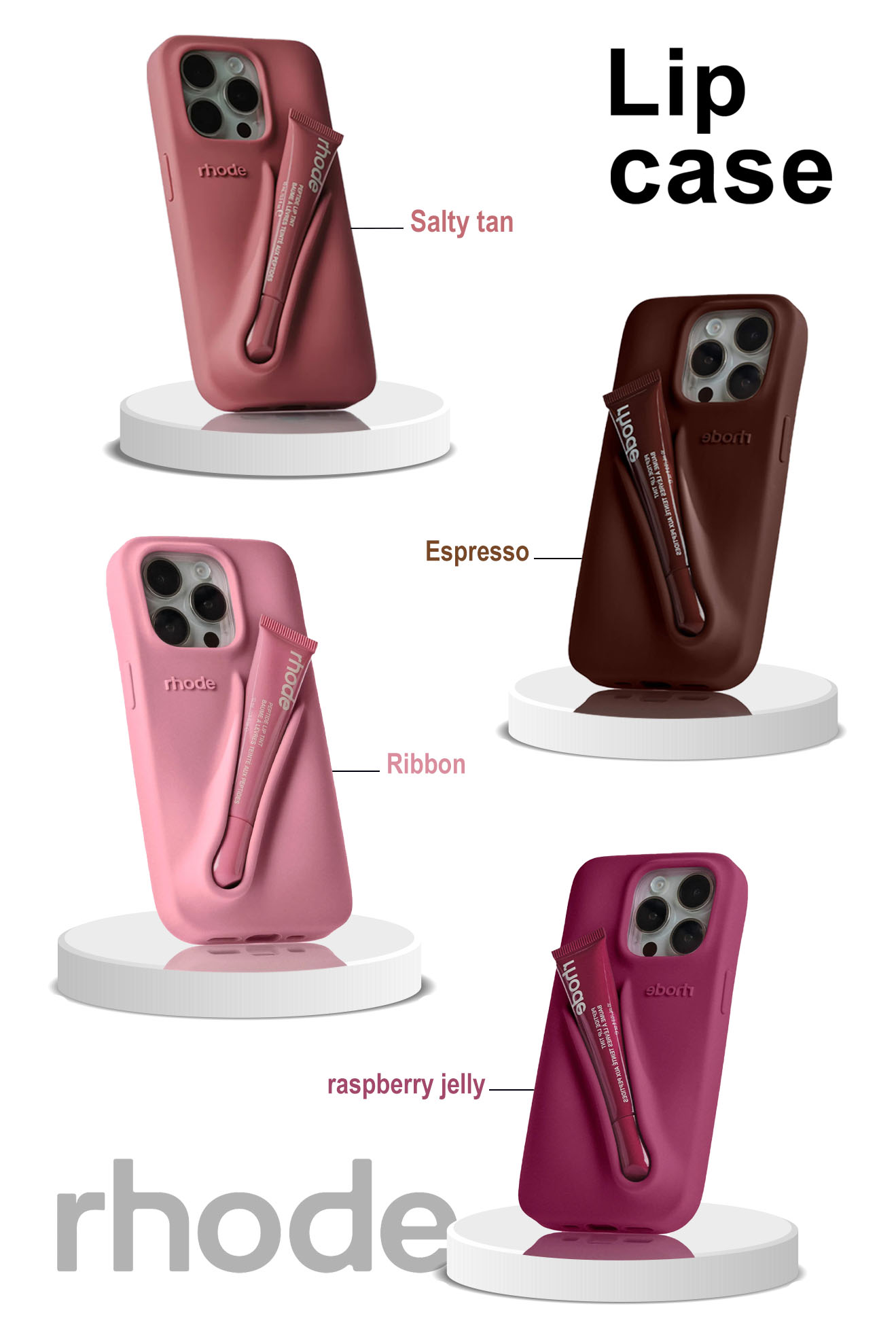 قاب RHODE به همراه لیپ گلاس و پک (کدC1918) - Image 4