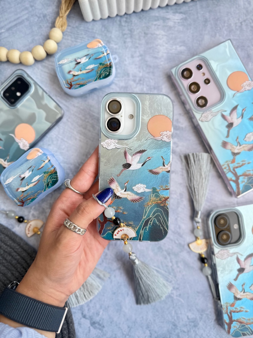 قاب رقص دُرنا همراه با آویز آیفون ، سامسونگ ، شیائومی (کدC2033) - Image 7