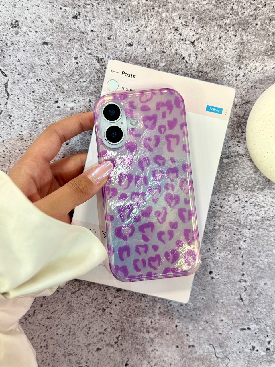 قاب پلنگی Violet (کدC2154) - Image 2