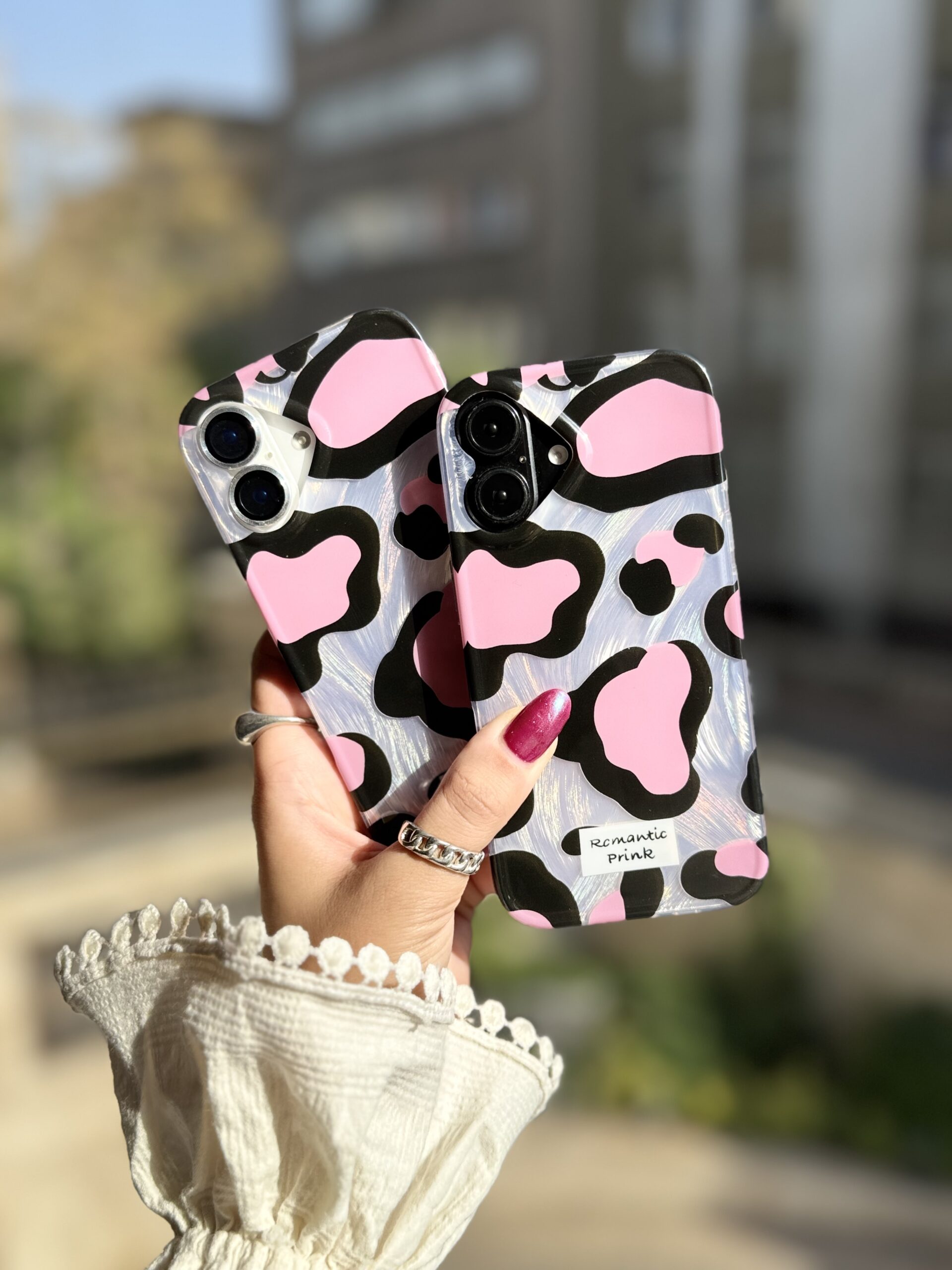 قاب پلنگی Romantic Pink آیفونی (کدC2062) - Image 2