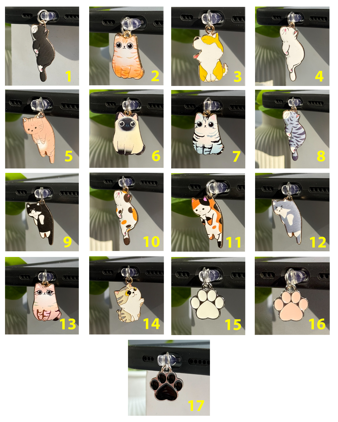 پلاگ فانتزی سوکت شارژ طرح سگ و گربه (کدa0305) - Image 2