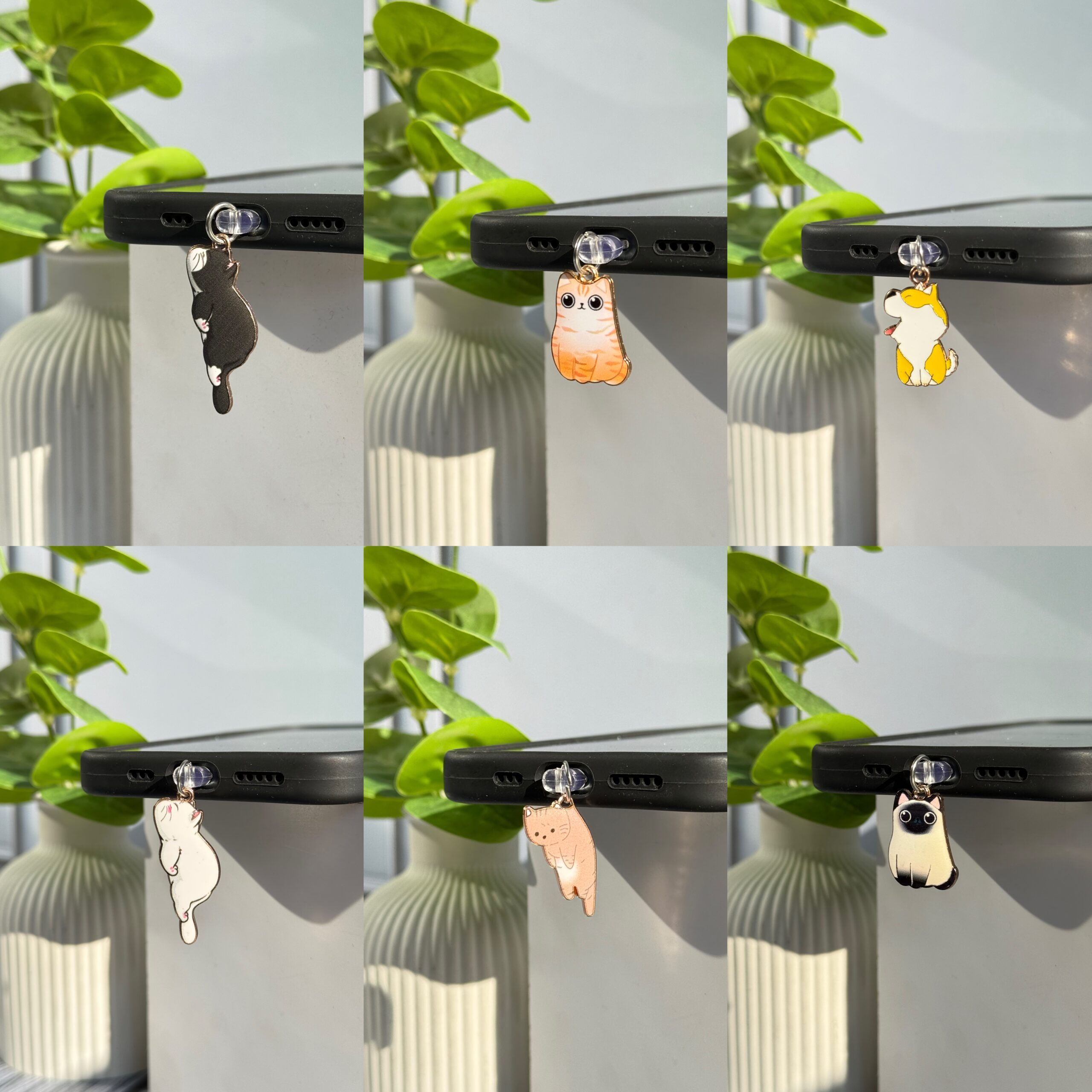 پلاگ فانتزی سوکت شارژ طرح سگ و گربه (کدa0305) - Image 3