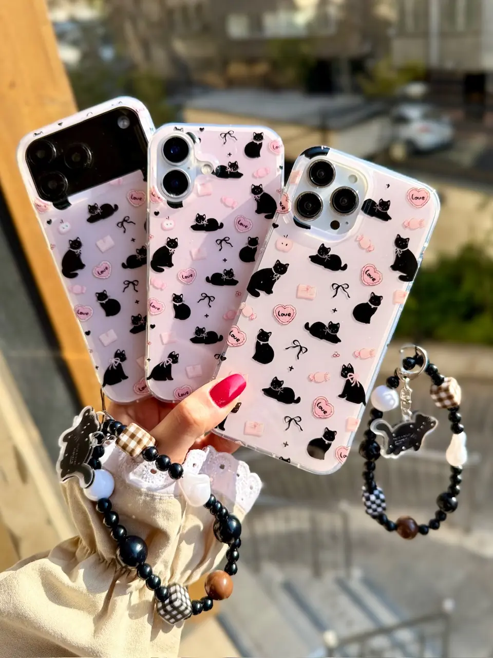 قاب پاپیون کت با آویز (کدC2168)