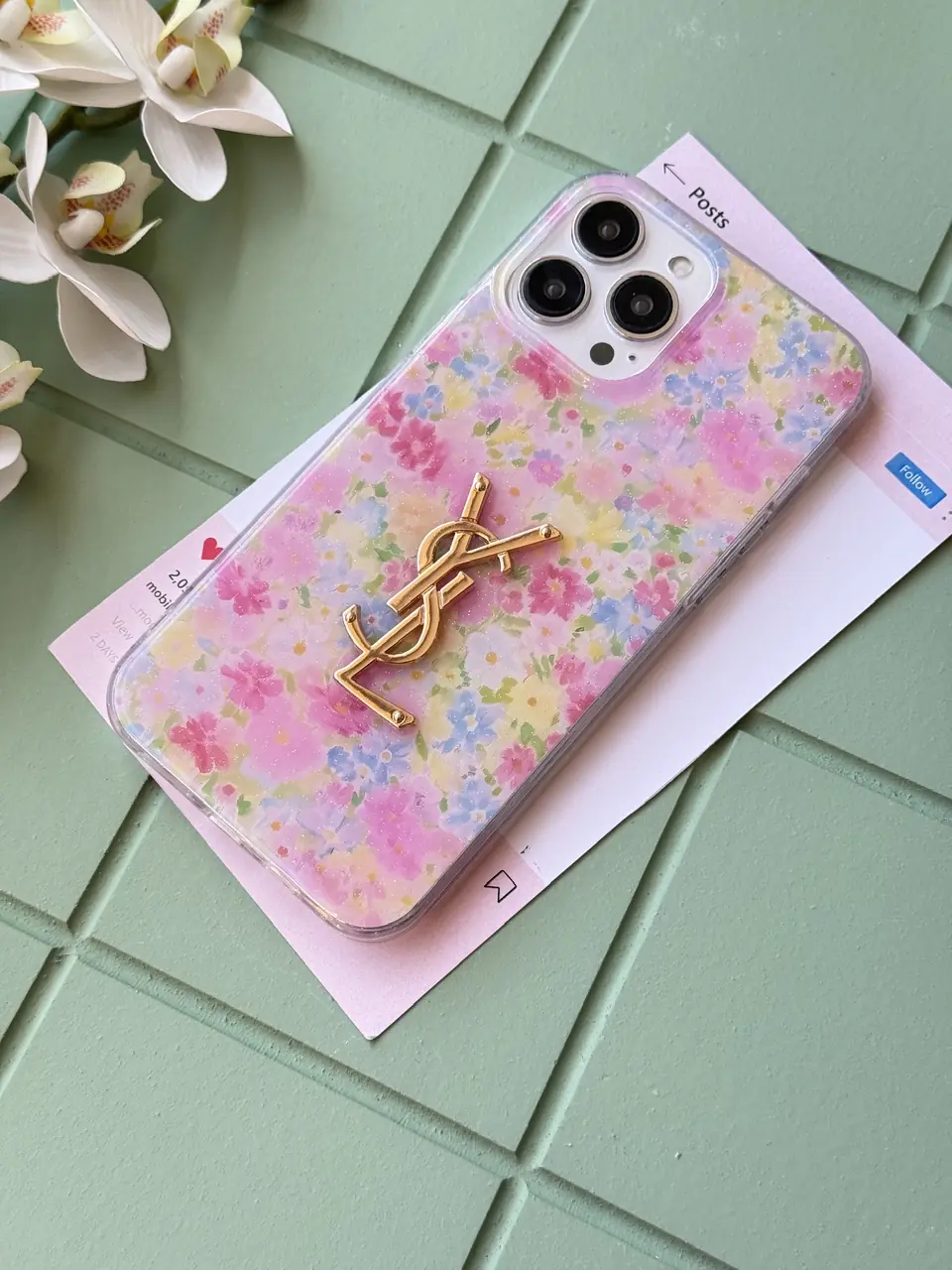 قاب YSL Pink Garden (کدC2244) - Image 3